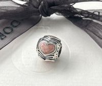 Pandora Charm Herzen rosa Emaille Silber Thüringen - Hirschberg Vorschau