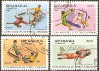 Nicaragua 2182-2185 ° Fußball-Weltmeisterschaft Spanien Stadien Nordrhein-Westfalen - Kamen Vorschau