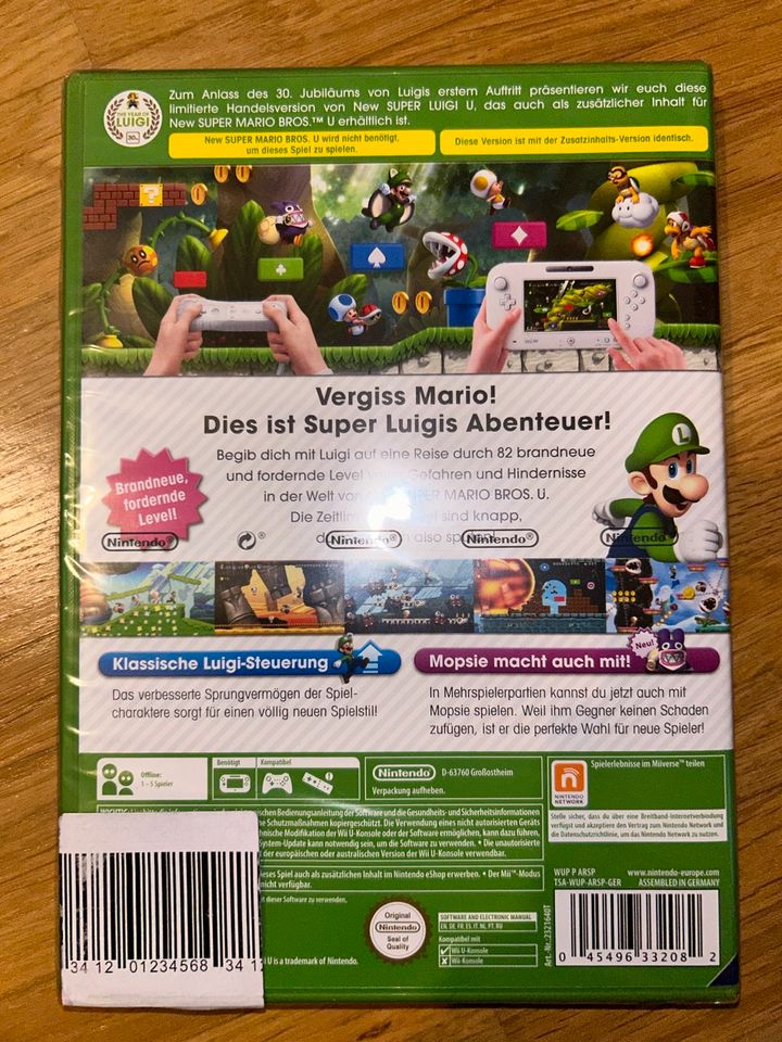 New Super Luigi U / Super Mario Bros Wii U / Nintendo Sealed in Nordhorn