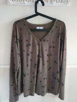 100 % Viskose Langarmshirt mit Muster dunkelgrün Nordrhein-Westfalen - Geldern Vorschau
