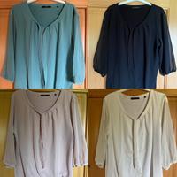 Zero, Bluse, Schlupfbluse, Schleife, 38, schwarz, weiß, grün Bayern - Grabenstätt Vorschau