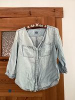 38 40 vintage look sehr chillige jeansbluse hellblau Brandenburg - Kleinmachnow Vorschau