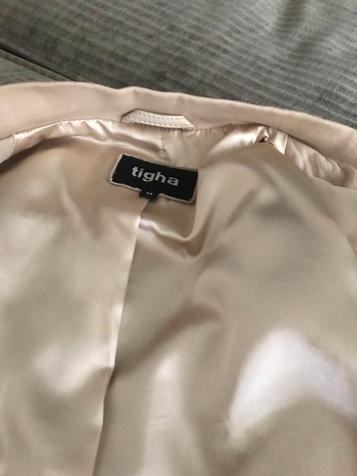 Lederjacke Tigha Damen Größe M in beige in Nürnberg (Mittelfr)