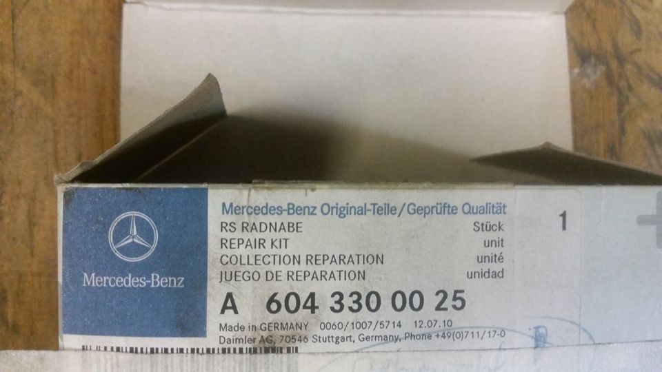 Radlager, Reparatursatz Radnabe MB A6043300025, neu in Bornheim Pfalz