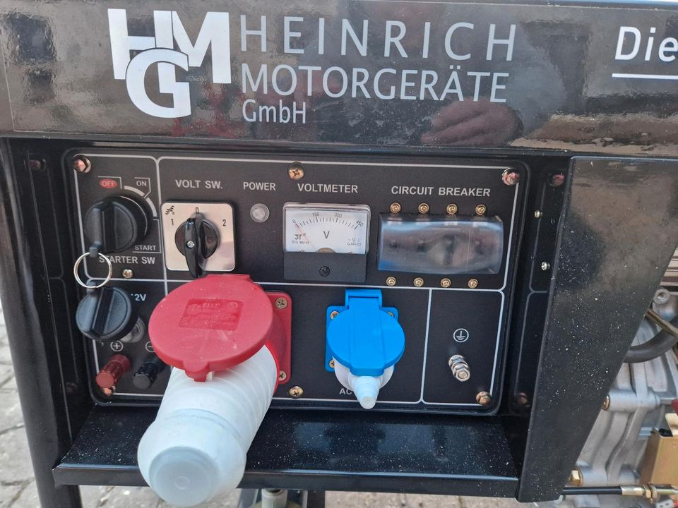 Notstromaggregat Diesel 5500 Watt / 3phasig / 1phasig / 50Hz in Böbing