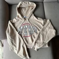 Hoodie Pullover Cropped Bershka Gr. 38 M beige College Kiel - Holtenau Vorschau