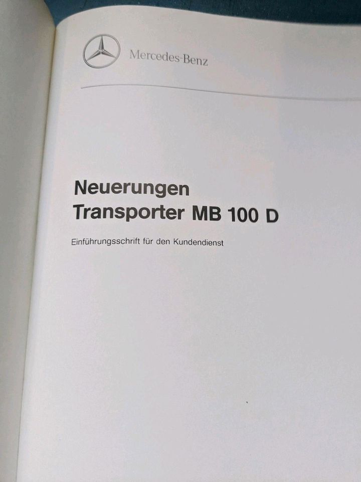 Mercedes MB 100 Werkstatt Handbuch ABS Einführung 1990 in Selters