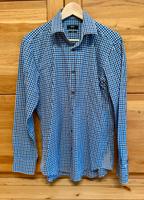 Hugo Boss Hemd Slim Fit dunkelblau schwarz kariert Gr. 40 Nordrhein-Westfalen - Niederkassel Vorschau