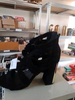 SCHWARZES VELOURSLEDER NEW LOOK DAMEN SANDALEN MIT ABSATZ Aachen - Aachen-Mitte Vorschau