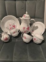 Kaffee/ Tee Service -Kahla- rosa Blumenmuster DDR Bayern - Randersacker Vorschau