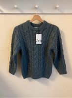 Zara Strickpullover Zopfmuster Petrol Wolle Mix 128/134 Niedersachsen - Seelze Vorschau