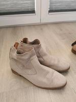 Gabor Stiefelette Leder Schuppen Gr. 40 beige Neuw. Sachsen-Anhalt - Timmenrode Vorschau