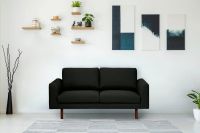 Modernes 2-Sitzer Sofa Fiona in Anthrazit, Couch Holzfüße Neu Niedersachsen - Wolfsburg Vorschau