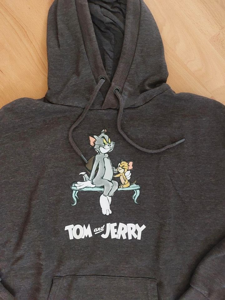 Hoodie Kapuzenpulli grau Tom & Jerry Primark Gr. XS wie neu in Wiesbaden