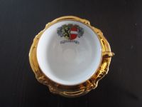 Kleine Mocca Tasse / Moccatasse Salzburg goldfarben  Vintage Anti Hessen - Borken Vorschau