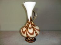 Stylische Murano Glas Vase 70er Henkelvase Unbeschädigt Höhe 30cm Bayern - Burgoberbach Vorschau