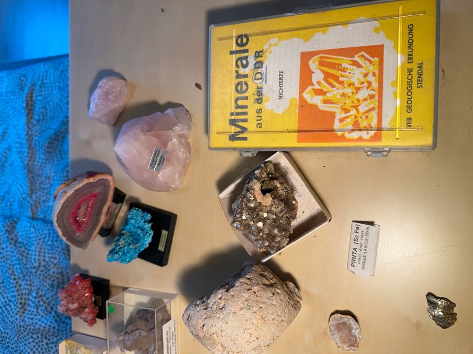 Mineralien - Achat - Edelsteine - Quarz - Sammlung Bergkristalle in Gera