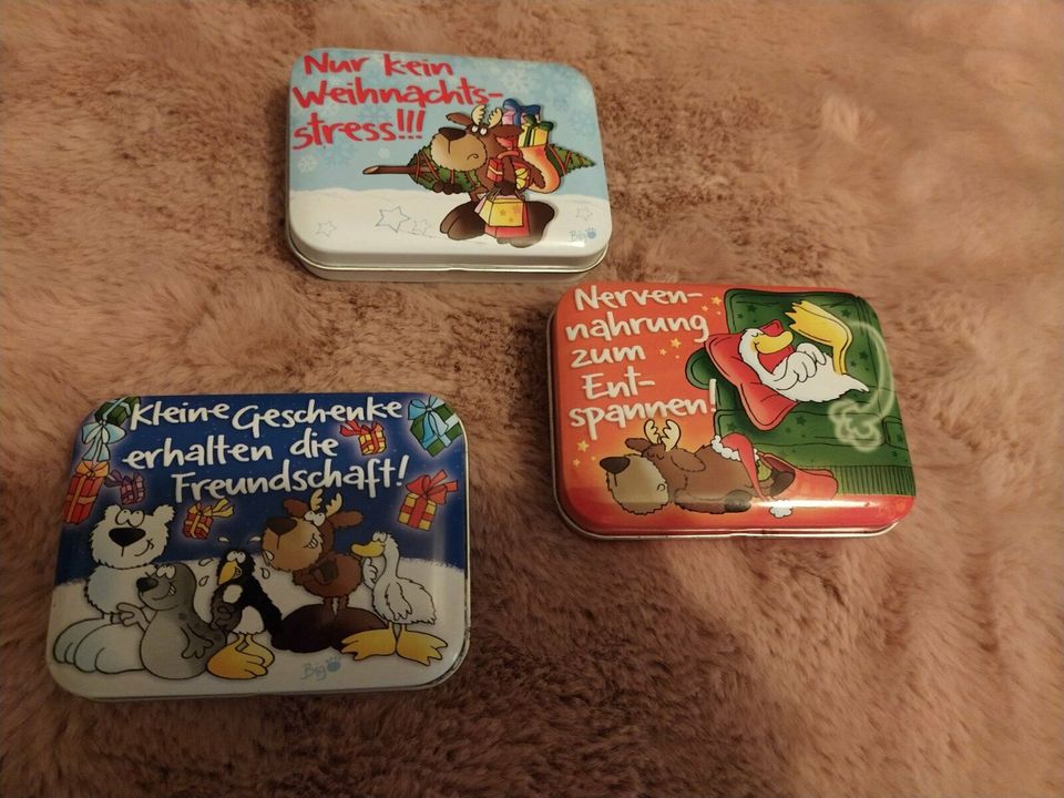 3 Stück Dosen Geschenkdosen Weihnachten Geschenkbox in Herten