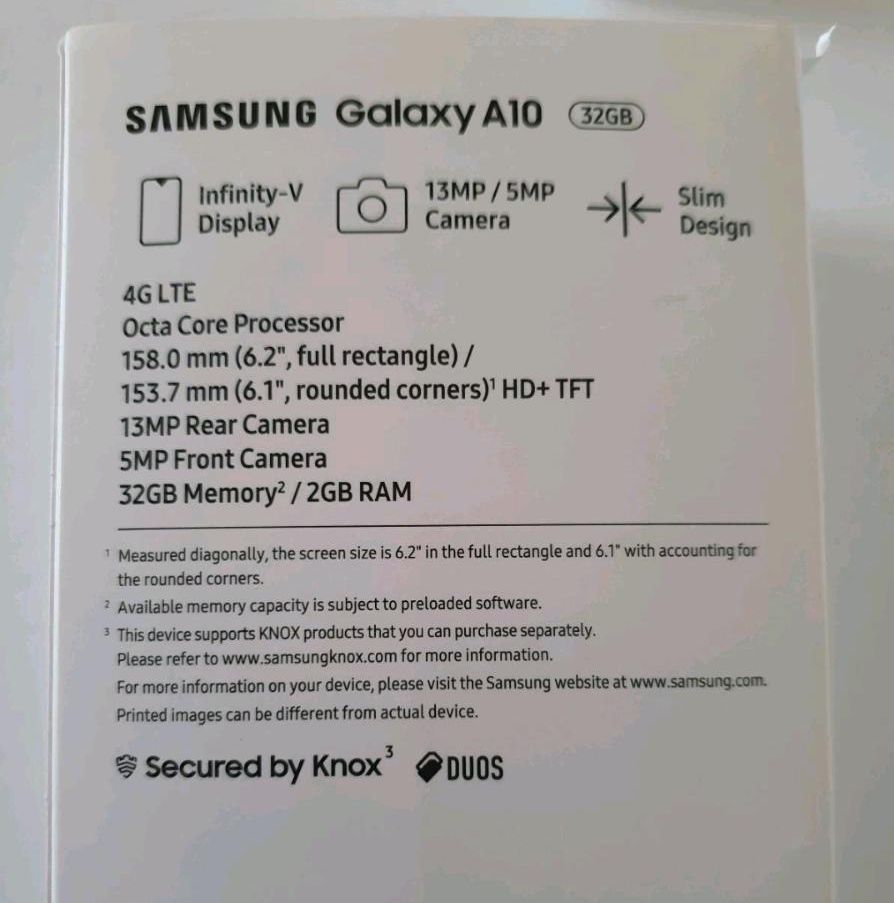 Galaxy A10 DualSIM Smartphone mit OVP in Kiel