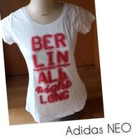 Adidas NEO T-Shirt Weiß Rot Print Berlin Edition Niedersachsen - Bad Pyrmont Vorschau