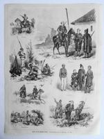 Bilder von der türkischen Armee. Tscherkessen, Holzstich von 1877 Baden-Württemberg - Königsbach-Stein  Vorschau
