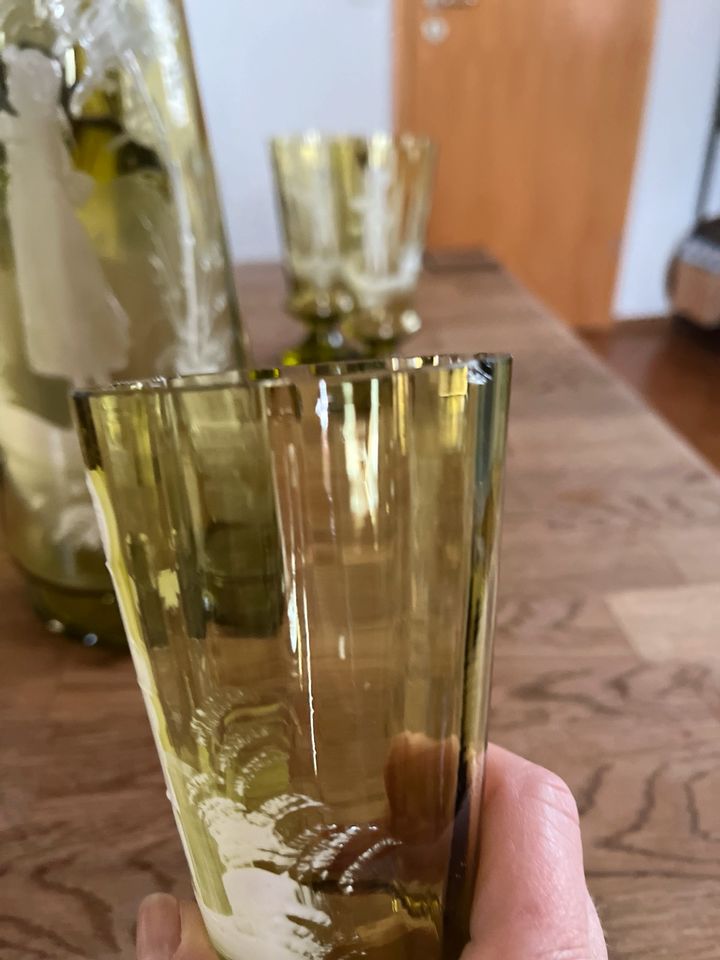 Antiker Krug mit 6 Gläsern in Reutlingen