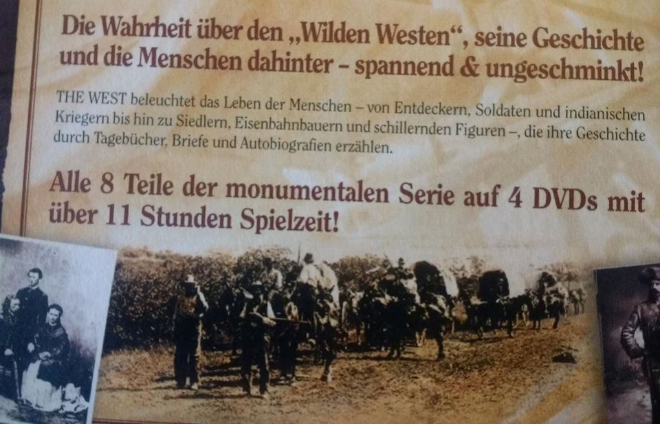 DVD Box THE WEST TV Serie Geschichte USA Dokumentation Western in Dortmund