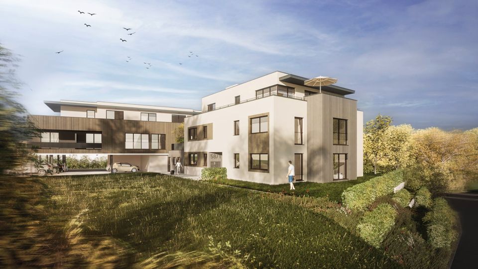 NEUBAU 3,5-Zimmer-Wohnung, Gartenanteil möglich, Effizienzhaus 40 mit Möglichkeit auf 100.000 EUR Förderdarlehen! in Rottweil
