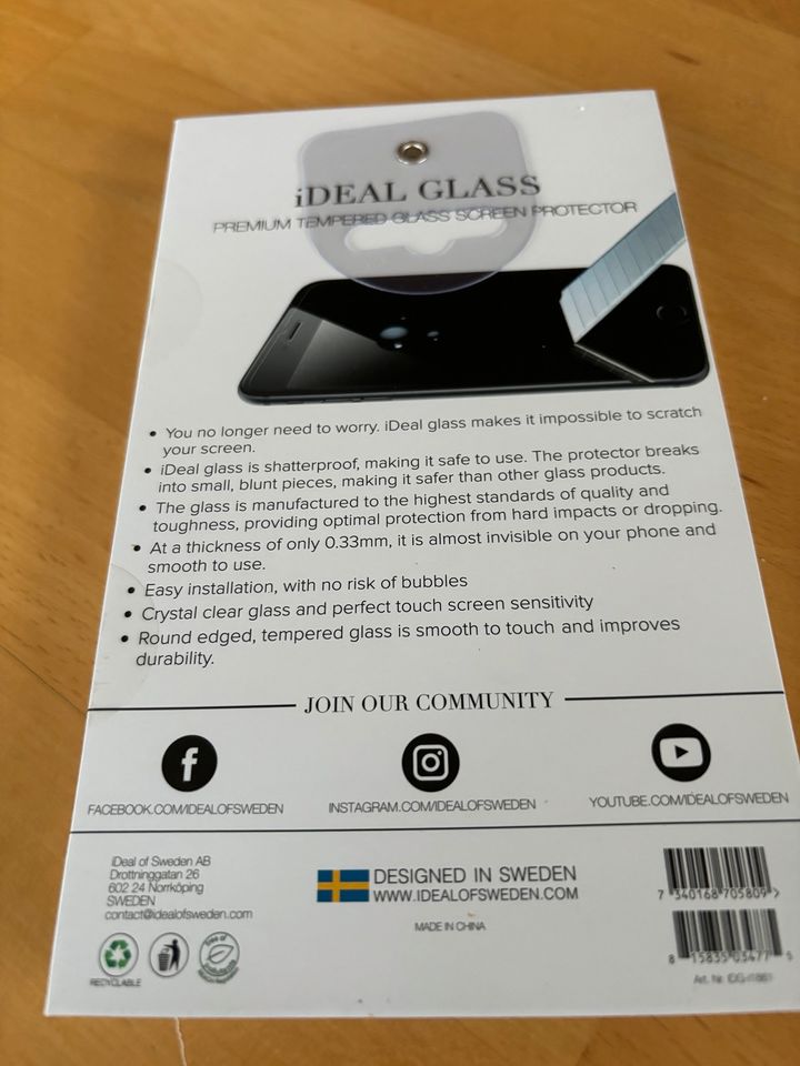 Ideal of Sweden glass screen protecor Iphone 11 oder XR Display in Gelmer