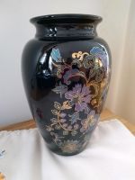 Vintage Vase Blumenvase schwarz mit Blumendekor, mittelgroß Bayern - Moosburg a.d. Isar Vorschau