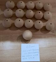 Holzkugel mit Bohrung 50mm 12 Stück Wandsbek - Hamburg Duvenstedt  Vorschau