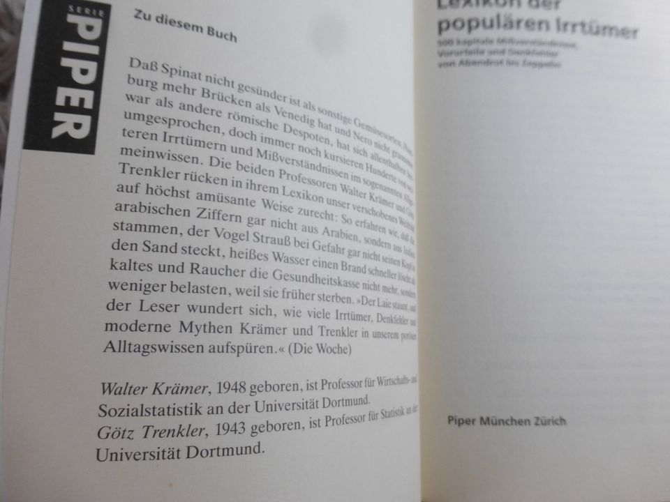 Walter Krämer & Götz Trenkler - Lexikon der populären Irrtümer in Radebeul