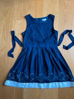 Festlich/ Hochzeit Kleid blau Spitze von Apricot Größe M Bayern - Obertraubling Vorschau