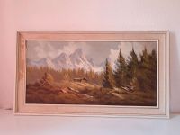 Antikes altes Bild Gemälde Wald Berge 91x50 Bayern - Waldmünchen Vorschau