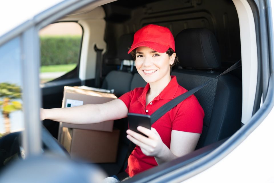 Paketzusteller (Delivery driver). Hoppegarten. in Neuenhagen