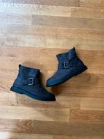 H&M Stiefel Boots schwarz Schnalle schwarz Silber Größe 36 Bielefeld - Quelle Vorschau