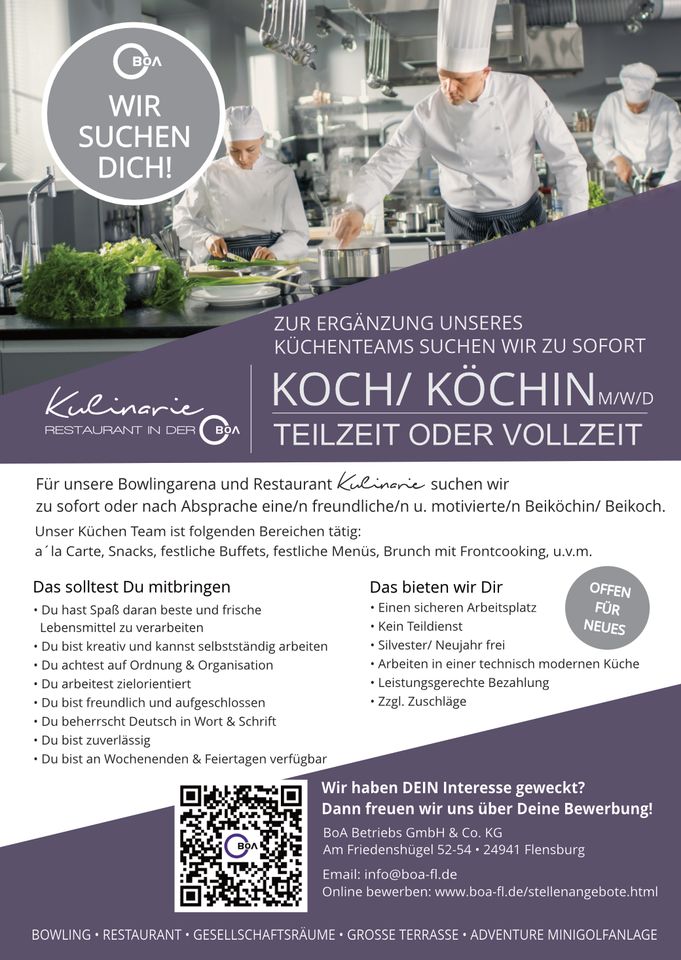 KOCH/ KÖCHIN (m/w/d) in Flensburg