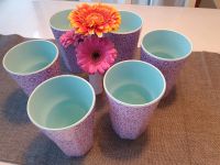 6 Rice Becher Latte Cup floral Blumen lika rosa türkis Camping Bonn - Beuel Vorschau