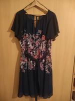 Dunkelblaues Blumenkleid von C&A Bayern - Weißenhorn Vorschau