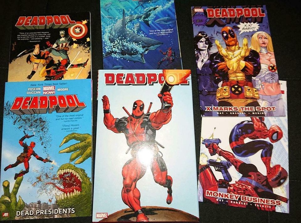 Deadpool comics book englischSpiderman capt. America Wolverine in Kiel