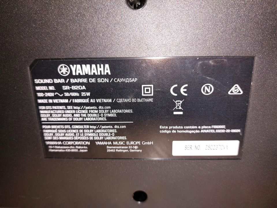 Yamaha SR B20A - Soundbar in Harrislee