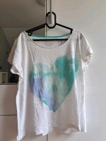 T-Shirt - Esprit - XL - weiß mit Herz blau türkis Rheinland-Pfalz - Moselkern Vorschau