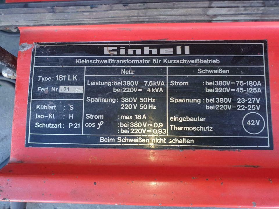 Schweißgerät   220V-380V  Elektro in Großkarolinenfeld