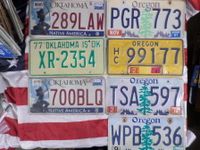 Oklahoma und Oregon US Kennzeichen License Plates Hessen - Wabern Vorschau