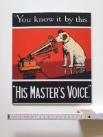 Blechschild You know it by this his masters voice Werbung Schild Berlin - Pankow Vorschau