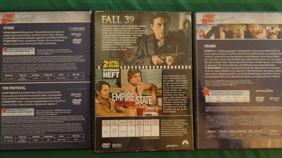 >ACTION THRILLER DVD Film EMPIRE STATE FALL39 STONE PROTOCOL Niro in Jena