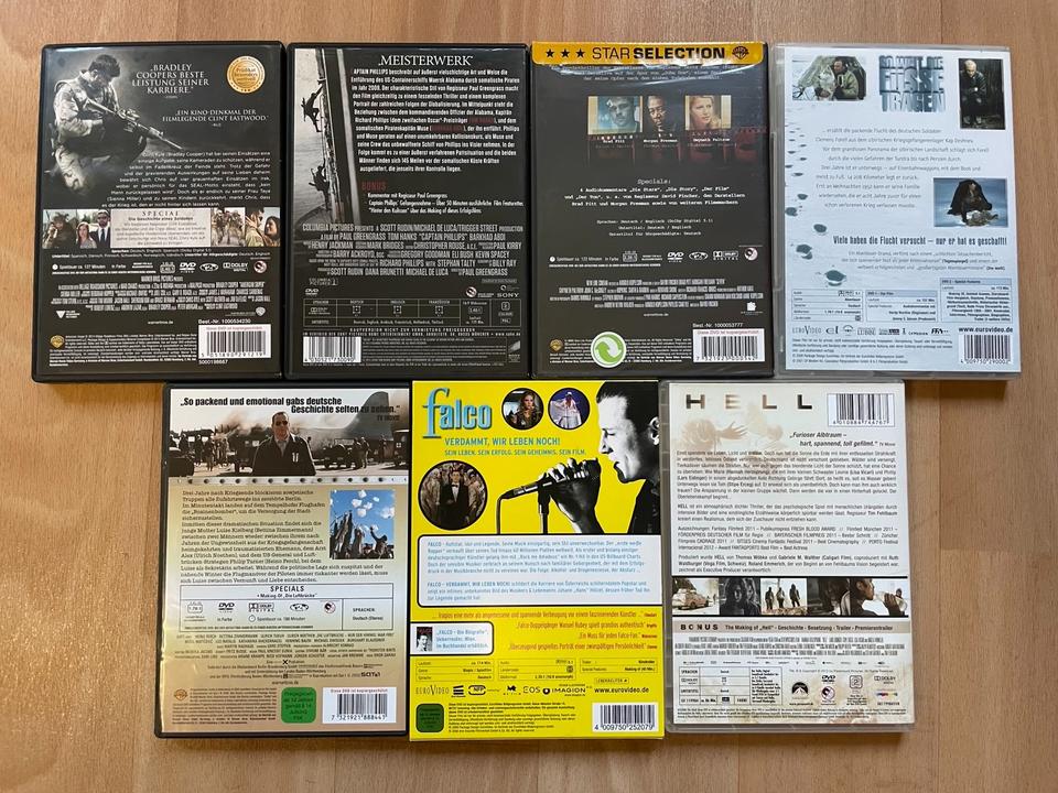 DVD Paket 7 Filme u.a. American Sniper, Sieben, Captain Phillips in Schwaikheim