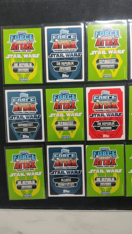 Star Wars Force Attax Karten Force Meister usw in Goldberg