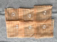 Servietten Tuch Deckchen orange weiß 41cm x 41 cm Organza 6 Stck Bayern - Hersbruck Vorschau