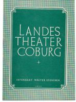 Landestheater Coburg Veransdtaltungsheft 1924 Walter Stoschek Baden-Württemberg - Steinen Vorschau